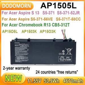 Acer Aspire S13 S5-371 S5-371-52JR S5-371-56VE S5-371T-57WW 크롬북 R13 CB5-312T AP1503K용 새 AP1505L