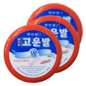 웰빙헬스팜 WHB고운발풋크림(100g)x3통 고보습 풋케어크림