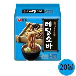 [기타]농심 메밀소바 127g 5봉 x 4개 (20개)