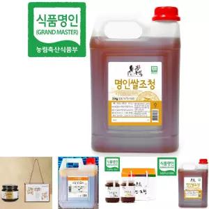 (두레촌) 명인 쌀조청 5kg 식품명인 강봉석/쌀물엿/조청/요리엿/옛날/쌀엿/선물/세트/고급/달콤한/대용량