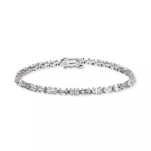 도로시 14k 팬시컷 랩 다이아몬드 테니스 팔찌 16.5cm)