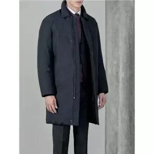 [트루젠]남성 경량 패딩 기장 84cm 블랙, 네이비 맥코트형 정장 점퍼 패딩 코트_JK