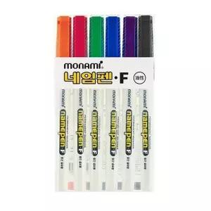 [하프클럽/셀러허브_여성트랜드패션]모나미 네임펜F 부품 6색세트(1.0mm/6색)