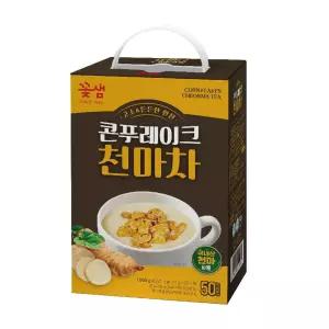 꽃샘 콘푸레이크천마차 50T/에너지바/천마차/초코바/다이어트/간식/칼로리/영양바/단백질바/오트밀/아침용