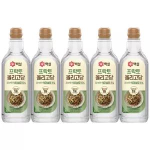 CJ제일제당 백설 올리고당 1.2kg x 5개 물엿 요리당 조청 설탕