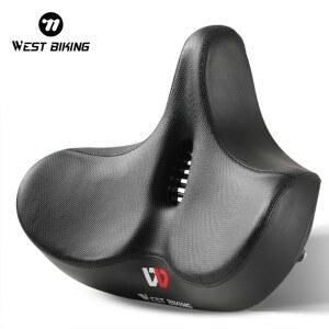 인체 공학적 자전거 안장 장거리 사이클링 와이드 쿠션 MTB 투어링 편안한 전기 시트