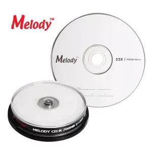 멜로디 CD-R 700MB 52x 10장 케익통 /밀알