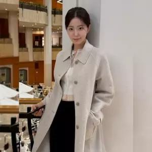 [롯데백화점]올리브데올리브 자수 핸드메이드 하프 코트 OW5XH051