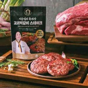 이순실의 국내산 고기 떡갈비 스테이크 55g x 16개 총880g