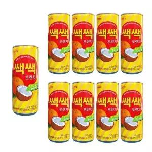 대용량 쌕쌕 오렌지 과즙 캔 음료 240ml 30개