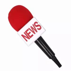 유리상 가짜 NEWS 마이크 뉴스마이크모형