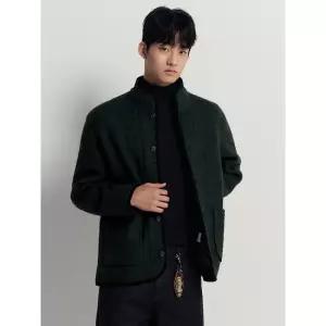 매장정품 빈폴 BEANPOLE MEN 플리스 버튼업 가디건 카디건 - 그린 202121