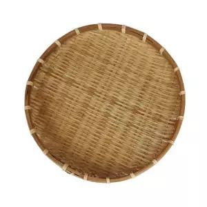 (25-34cm)식품용 튀김말림그릇 쟁반 대나무채반 명절용 각사이즈별 건조식품 그릇 소쿠리