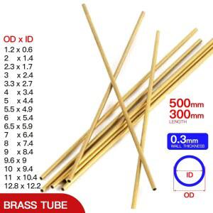 황동파이프 3MM 두께 소형 직선 튜브 OD 11MM 공예 배관 금속관