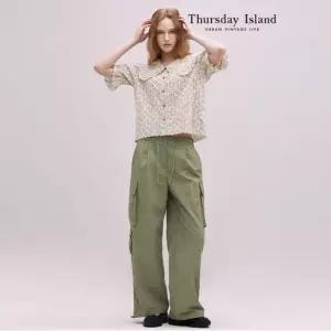 써스데이아일랜드 [Thursday Island] 밑단 스트링 카고 팬츠 T244MPT244W)