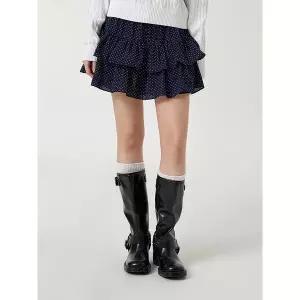 [후아유]여성 Dot Short Tiered Skirt WHWHG1191F