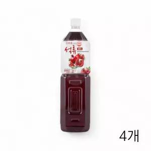 TBZ 참다음 석류 골드 6배희석 1.5L X 4개 카페 음료베이스 석류엑기스 과일원액 식자재