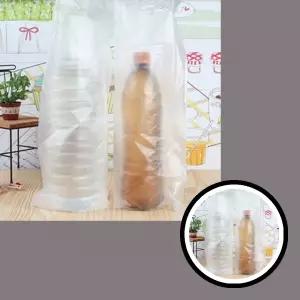 인쇄 비닐 가능 페트병 500장 상호 15.2cmx48cmx2.8cm 투명 라벨링 포장재 식품저장 포장디자인 TLa4028