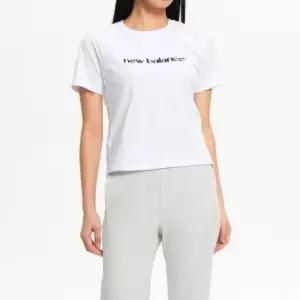 뉴발란스 반팔티 GQT NBNEF2W022-10 WOMEN 에센셜 베이직 반팔티 STANDARD FIT)