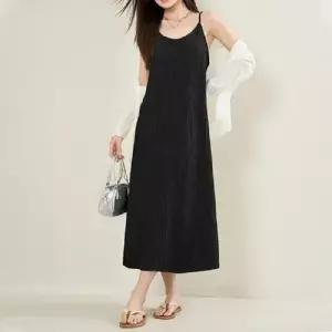[블로썸스틸] LM-0664 플리츠 끈나시 원피스 2color (36155935A)