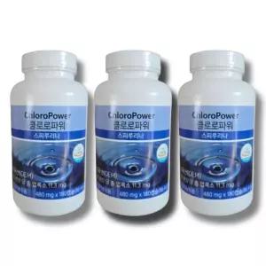 유니시티 클로로파워 스피루리나 480mg 180캡슐 3개