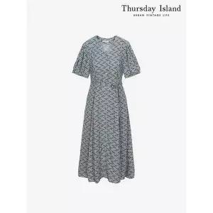 ？백화점정품？ 써스데이아일랜드 빅사이즈 원피스 [Thursday Island] 기하학 패턴 슬림원피스(T244MOP256W