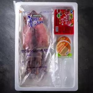 국내산 반건조오징어 특대 1kg(6미) + 소스증정 피데기