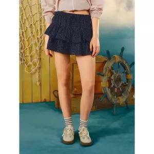 후아유 Dot Short Tiered Skirt / WHWHG1191F