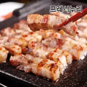 프레시누리 숯향 품은 초벌삼겹살 250gX2팩(원육780g)