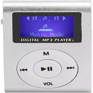 휴대용 미니 MP3 뮤직 플레이어 세트 스포츠 백클립 초경량 LCD 화면 내장 메모리 카드 확장 슬롯 지원