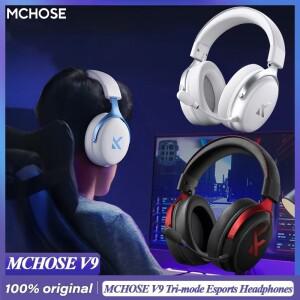 MCHOSE V9 Pro 맞춤형 게임용 헤드폰 트라이 모드 Esports 이어폰 고해상도 음악 능동형 소음 감소 헤드셋