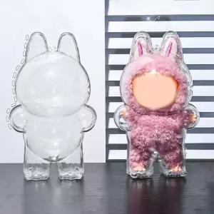 인형 가방고리 열쇠고리 투명 케이스 네임 키홀더 텍 비즈 택 자동차