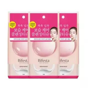 비페스타 미셀라 클렌징 티슈 세럼 모이스트 46매 3개 + 비페스타 폼클렌징 15g 증정