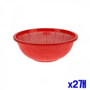 타원형 컬러 소쿠리 23x61cm x2개 야채씻기 멀티채반
