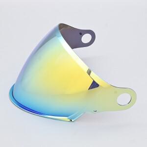 LS2 OF616 AIRFLOW II 용 헬멧 바이저 안티 UV 윈드 실드 하프 실버 렌즈 오픈 페이스 오토바이 액세서리