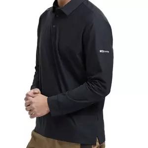 세이프티 작업복 상의 긴팔 티셔츠 카라티 블랙