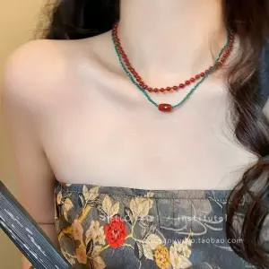 원석목걸이 심플한 비즈목걸이 여름 악세사리 레이어드 원석 목걸이 연예인 팔찌 원석초커 진주목걸이 선물