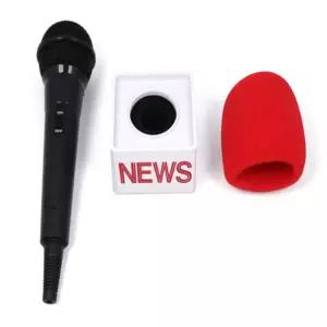 모두상회 소품용 뉴스마이크 모형마이크