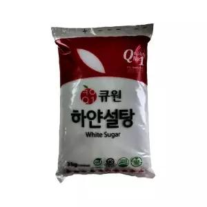 큐원 하얀설탕 3kg 6개