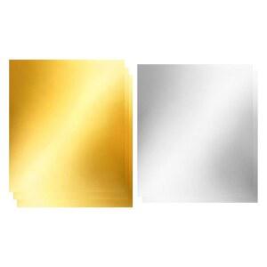 엠보싱 호일 시트 u2013 5피스 12x12인치 양면, 주석 시트, 페인팅, 판화, 장착, 툴링, 수공예품, DIY 프로젝트, 아트를 위한 공예 및 금속 가공 도구
