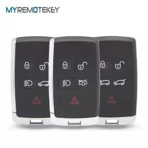 MTEKEY FCC KOBJXF18A 5버튼 스마트 키 쉘 케이스 (랜버 레인지로버 스포츠 재규어 XF XJ EX F페이스 F타입