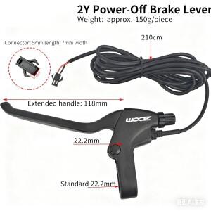 줌전원 차단 브레이크 레버 접이식 전동 스쿠터 교체용 핸들 (전기 자전거용) eBIke SM 2핀 알루미늄 합금