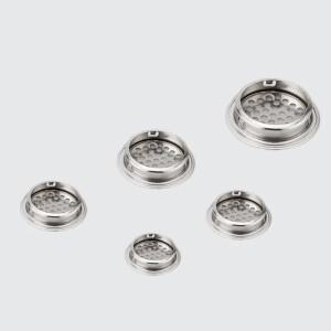 10Pcs 19-53mm 스테인레스 스틸 라운드 루버 메쉬 환기 커버 홀 플러그 캐비닛 옷장 공기 장식