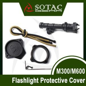 SOTAC 전술 스카우트 라이트 플래시라이트 캡 M300/M600 시리즈용 보호 커버 나일론 사냥 액세서리