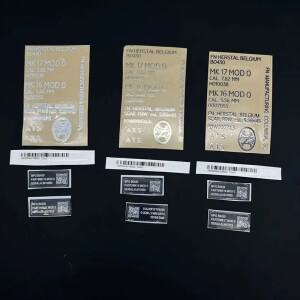Jinming 168 SCAR 금속 스티커 DIY 장식 MK18  Weill G36 M4 젤 볼워터총 HK416 LeHui AK74 액세서리