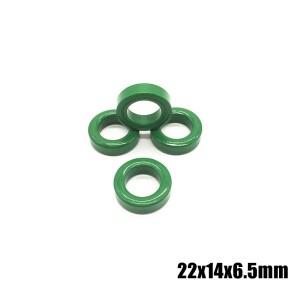 5PC Mn-Zn  전도도 녹색 페라이트 코어 링 22x14x6.5mm Anti-Parasitic Toroide 토 로이드 비드 코일 스틸