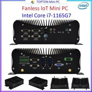 탑톤 11세대 인텔호환 코어 NAS 미니 소형 PC i7 1165G7 산업용 IoT 2x2.5G LAN 6xCOM 8xUSB GPIO HDMI+VGA