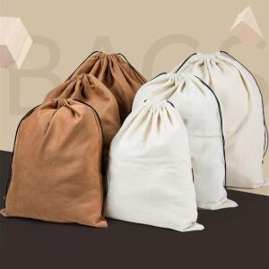 헤드샛,헤드폰,거치대DIAO 카키 화이트 플란넬 스웨이드 여행용 Drawstring   패브릭 보관 가방  핸드백 및