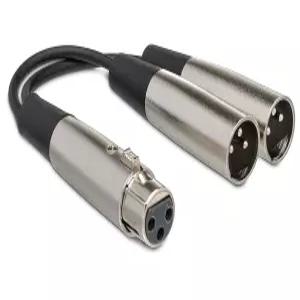 Hosa YXM-101.5 Y 케이블 XLR3F에서 듀얼 18인치