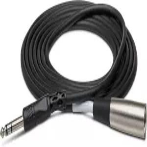 Hosa STX-110M 1/4인치 TRS to XLR3M 밸런스드 인터커넥트 케이블 10피트